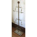 Brass clawfoot towel holder/magazine holder