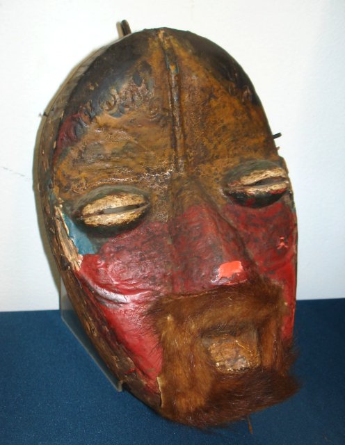 4 large carved African tribal masks Some from Lubin Galleries. Largest approx. 18" H.  (4050) - Image 2 of 7