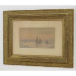Childe Hassam, "Seascapes" Watercolor. Framed. Signed and dated 1899 lower  right. Childe Hassam, (