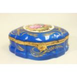 Limoges porcelain scenic box Signed Fragonard. Approx. 3 1/2" H x 11" W x 8" D.