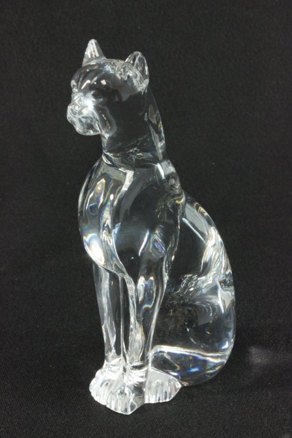 2 Baccarat Crystal Figures Includes seated leopard, approx. 6" H & reclining  dragon, approx. 4" - Image 7 of 8