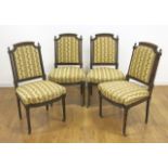 Lot of French Matching Needlepoint Side Chairs 4 pieces total. circa 1900.