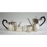 Lunt 4 piece silver plated tea set From a NYC collector's 40 year compilation.