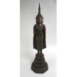 19thc bronze Chinese statue of Goddess Approx. 31 1/2" H.