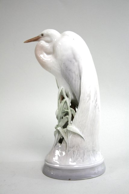 Royal Copenhagen egret #532 10 3/4"H From a NYC collector's 40 year compilation. good  condition - Image 2 of 9