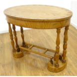 19th c Swedish Neo-Classic Inlaid Ash Center Table Approx. 31" H x 39 1/2" W x 26 1/2" D. Top