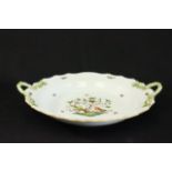 Herend porcelain serving plate with handles 16 1/2" handle to handle From a NYC collector's 40