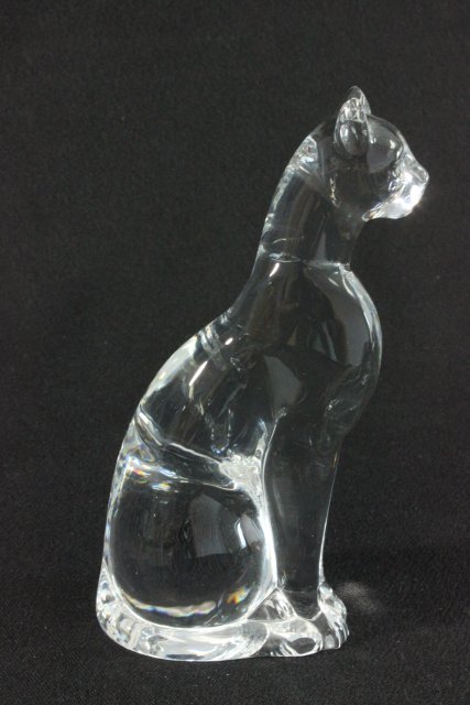 2 Baccarat Crystal Figures Includes seated leopard, approx. 6" H & reclining  dragon, approx. 4" - Image 6 of 8