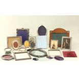 Assorted Picture Frames & Mirrors In sterling silver & silver plate. Various sizes.  From a NYC