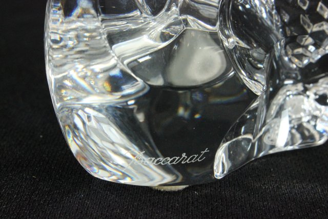 2 Baccarat Crystal Figures Includes seated leopard, approx. 6" H & reclining  dragon, approx. 4" - Image 4 of 8