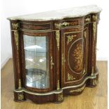 French inlaid marble top sideboard Bronze ormolu