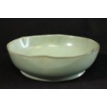 Possible Song Dynasty Ru Yao Ware Bowl Approx. 1 3/4" H x 5 3/8" D.