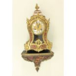 Boulle Clock with Bracket Approx. 12" H. Losses. Not working. Losses. Not working.