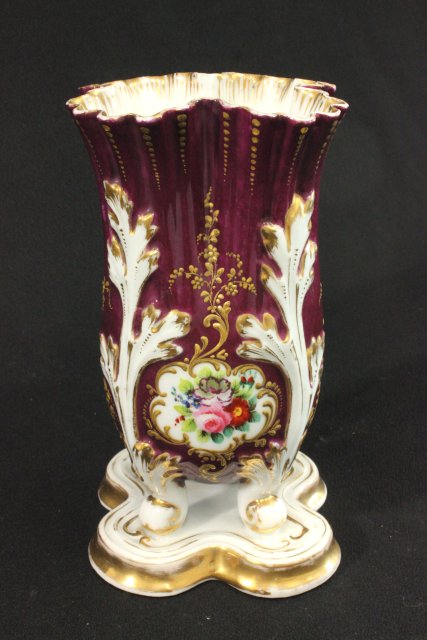 Red & White Porcelain Vases Approx. 9" H. - Image 6 of 8