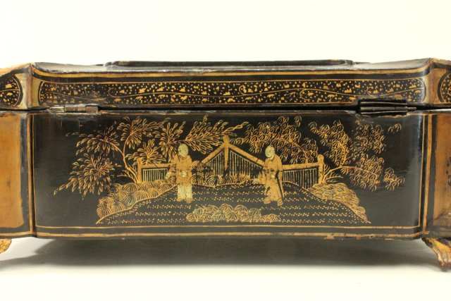 Chinese Export Lacquer Box Approx. 11 1/2" W. - Image 5 of 7