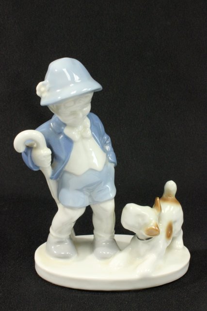 Copenhagen Porcelain Including (1) Bavarian figure, (1) Bing & Grondhal  Vase, Bavarian figure of - Image 3 of 6