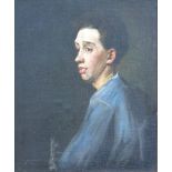Portrait of a Young Man 19th/ Early 20th Century. Framed. Approx 26" H x  22" W unframed, 31" H x