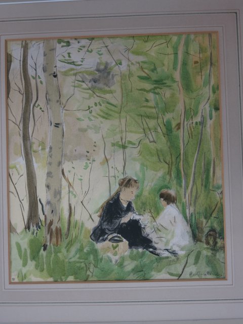 Lot of 5 Colored Prints (3) After Berthe Morisot. One signed in plate.  Approx. 9" H x 8" W - Image 4 of 6