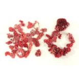 Red Coral on String Approx. 26 gms.