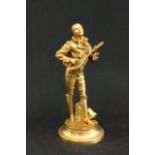 Lavergne Dore Bronze Harlequin figure.