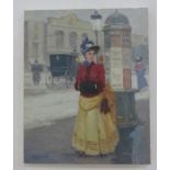 Sagasta, "Elegant Lady" Oil on canvas. Signed lower left. Sagasta, Spanish  (20th C.) Approx. 16"