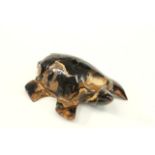 Black Coral Turtle Approx. 1" H x 3 1/4" W x 2 1/2" D.