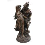 Jean Louis Gregoire, "Perseus & Andromeda" Bronze 19th century "Perseus & Andromeda". Depicting