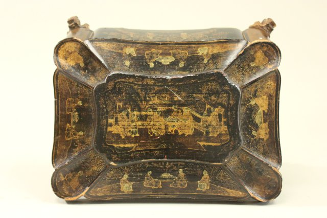 Chinese Export Lacquer Box Approx. 11 1/2" W. - Image 4 of 7