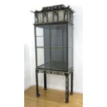 George III Parcel Silvered Black Painted Display Approx. 92" H x 36" W x 20" D.