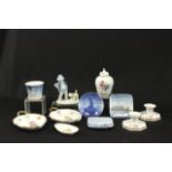 Copenhagen Porcelain Including (1) Bavarian figure, (1) Bing & Grondhal  Vase, Bavarian figure of