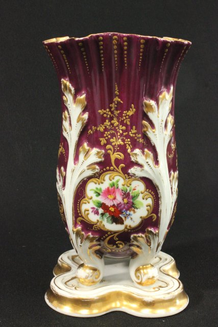 Red & White Porcelain Vases Approx. 9" H. - Image 3 of 8
