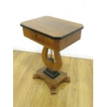 Biedermeier Style Stand With one drawer. Approx. 29" high, 21" wide, 15  1/2" deep.