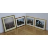 Photos of London 4 pieces total. Framed. Smith, Kline, Beecham. 3  are approx. 13" H x 19" W