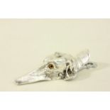 Silver Plated Dog Form Paper Clip Approx. 6" L.