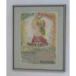 Constantine Terechkovitch, Colored Lithograph Framed. Pencil signed & numbered 144/150. Galerie