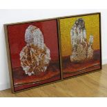 Ellen Brooks, "Table Rocks, 1988" 2 pieces total. Cibachrome prints. Framed. Ellen  Brooks, American