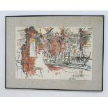 Leroy Neiman, "The Stag's Head" Serigraph. Framed. Signed in print. Pencil signed.  Approx. 21 1/