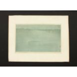 After Whistler, "Nocturne Blue & Silver" After James Abbott McNeill Whistler. Mezzotint.  Pencil