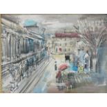 Charles Corbelle, " Paris Street Scene" Oil on canvas. Framed. Signed lower right. Charles