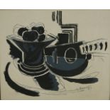 Georges Braque, Abstract Still Life Lithograph. Framed. Signed in the plate. Georges  Braque, French
