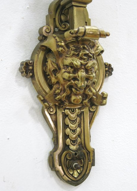 Bronze Figural Sconce Approx 21" L. - Image 3 of 3
