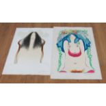 Frank Gallo, Mystic Beauty & Girl with Flower Hair 2 lithographs. Pencil signed & numbered. Frank