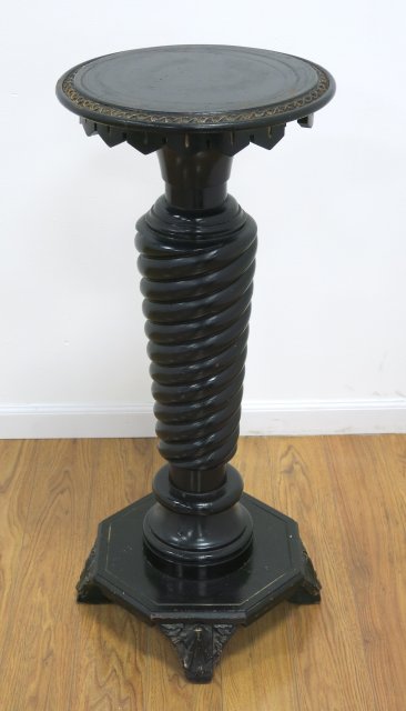 Ebonized Victorian Pedestal