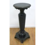 Ebonized Victorian Pedestal