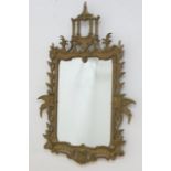 Heavily Carved Gilt Mirror with Eagles