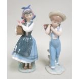 Girl & Boy Lladro Figures