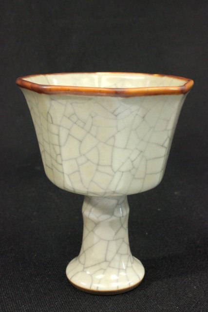 Octagonal shaped Asian cup