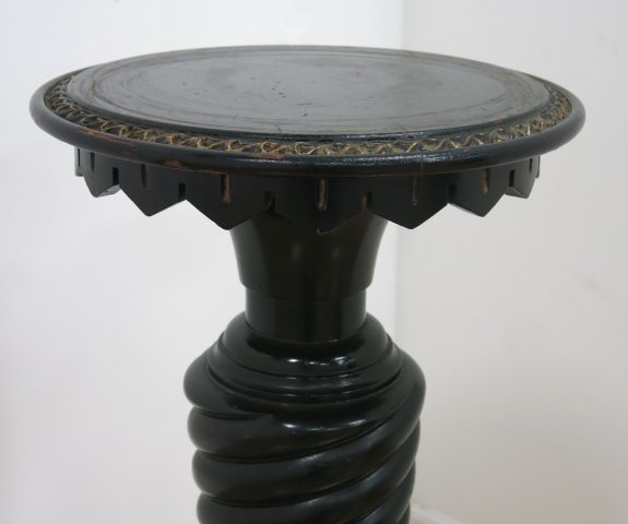 Ebonized Victorian Pedestal - Image 2 of 5