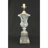 Baccarat style Urn Lamp