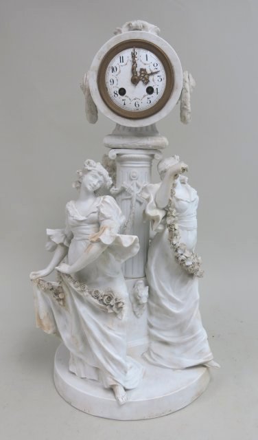 Médaille d'argent 1889, Parian figural clock